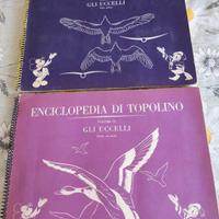 2 ALBUM ENCICLOPEDIA DI TOPOLINO GLI UCCELLI 