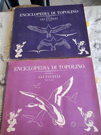 2 ALBUM ENCICLOPEDIA DI TOPOLINO GLI UCCELLI 