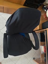 Sedia da Gaming Ergonomica con Coprisedile Nero