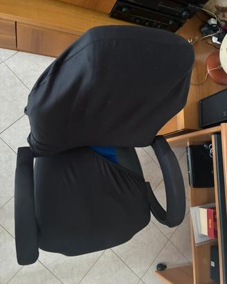 Sedia da Gaming Ergonomica con Coprisedile Nero