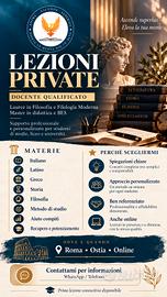 Docente esperto offre lezioni private