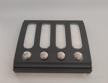 Elvox 8004//35 elvox in grigio modulo con 4 tasti