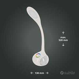 Lampada da tavolo a LED a collo di cigno dimmerabi