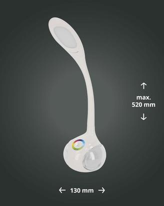 Lampada da tavolo a LED a collo di cigno dimmerabi