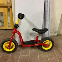 Bici Puky rossa e gialla senza pedali +2