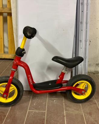 Bici Puky rossa e gialla senza pedali +2