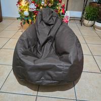 Pouf bordeaux diametro 90 marrone