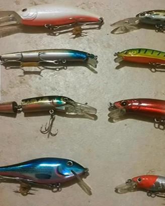 Esche artificiali lotto 1300pz,traina,spinning