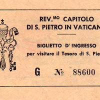 7 Biglietti antichi San Pietro Vaticano - Vintage