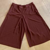 Pantalone large a gamba larga bordeaux Intrend