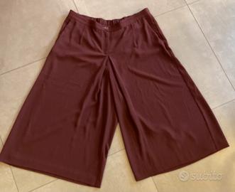 Pantalone large a gamba larga bordeaux Intrend