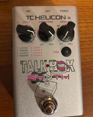 Tc helicon talkbox synth- pedale effetto voce/chit