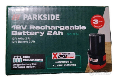 Batteria parkside 2Ah 12V modello 2025  X12V TEAM