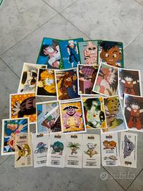 Set carte stickers pokemon/dragonball
