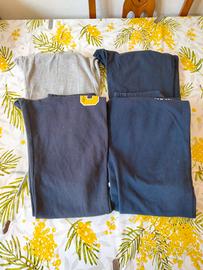 set 4 pantaloni tuta 11-12 anni