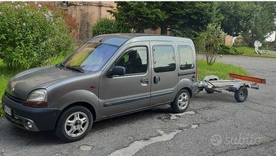 renault kangoo con gancio traino + carrello moto