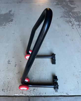 Cavalletto alzamoto anteriore con cursori in gomma