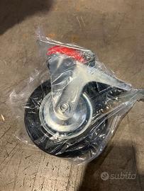 RUOTE PER CARRELLO - 2 GIREVOLI E 2 CON FRENO