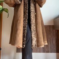 Cappotto Vintage in Vera Pelle e Pellicia