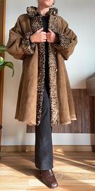 Cappotto Vintage in Vera Pelle e Pellicia