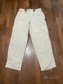 Pantaloni Nike Beige Vintage Baggy Uomo - Taglia L