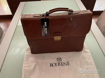 Borsa porta documenti in pelle ROY RENE’ - NUOVA