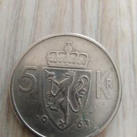 Moneta norvegia 5 corone