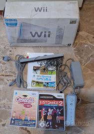 nintendo wii completa con 3 giochi