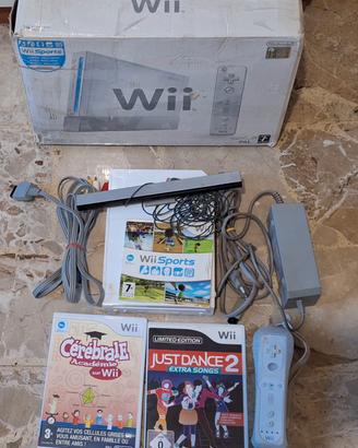 nintendo wii completa con 3 giochi