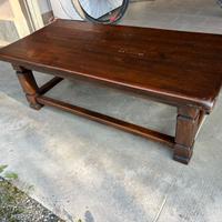 TAVOLO DA SALOTTO ARTIGIANALE LEGNO MASSELLO