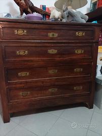 como'  4 cassetti, comodino e testiera letto 