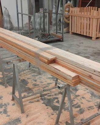 Tavole in legno grezzo in blocco 9.5 x 2cm. 16 pz