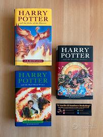 Harry Potter ultimi 3 volumi prima edizione UK