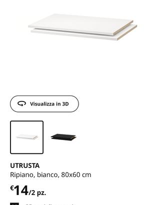 Ikea 1 ripiano pensili Metod laminato bianco