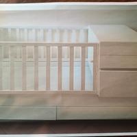 Letto Bambino completo di fasciatoio e cassetti