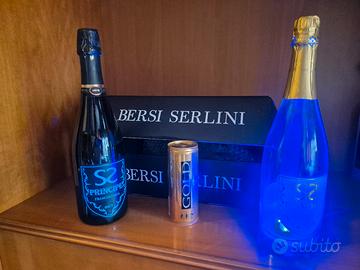 Bottiglie illuminate Bersi e Serlini