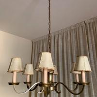 lampadario a sei bracci con o senza paralumi