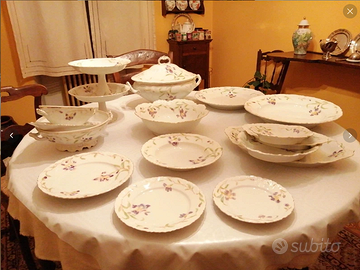 Servizio Piatti Antico M&Z Austria 1884 Porcellana