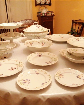 Servizio Piatti Antico M&Z Austria 1884 Porcellana