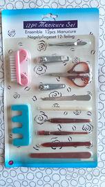 Set Manicure e Pedicure 12 Pezzi "NUOVO" Completo