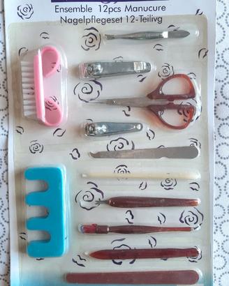Set Manicure e Pedicure 12 Pezzi "NUOVO" Completo