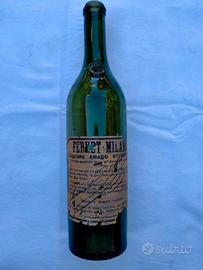 Bottiglia Antica Vuota Fernet-Milano Liquore Amaro