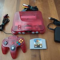 Nintendo 64 watermelon Red console rara