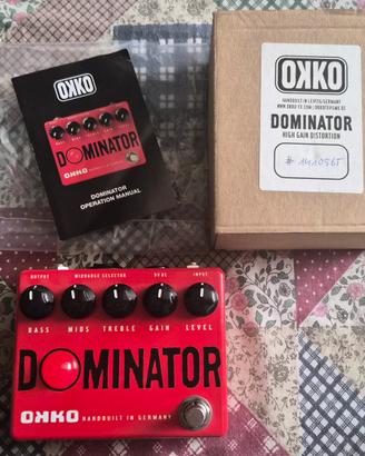 Pedale FX Distorsore Chitarra OKKO Dominator MKI