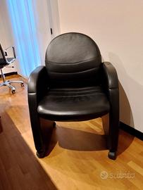 Poltrona in vera pelle