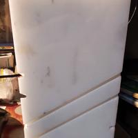 Vaso da scrivania portapenne in marmo bianco