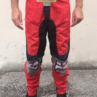 Pantalone AXO CROSS BMX MTB Rosso/Nero/Bianco 50