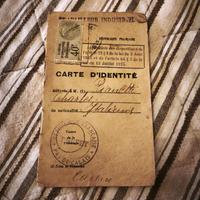 Carte d'Identité 1927 - Documento Storico