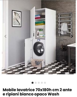 Mobile bagno copri lavatrice