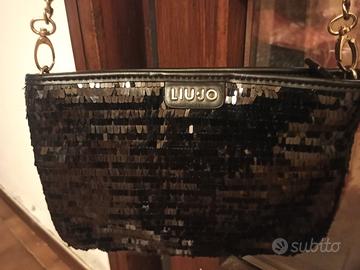 Pochette LIU JO Nera con Paillettes